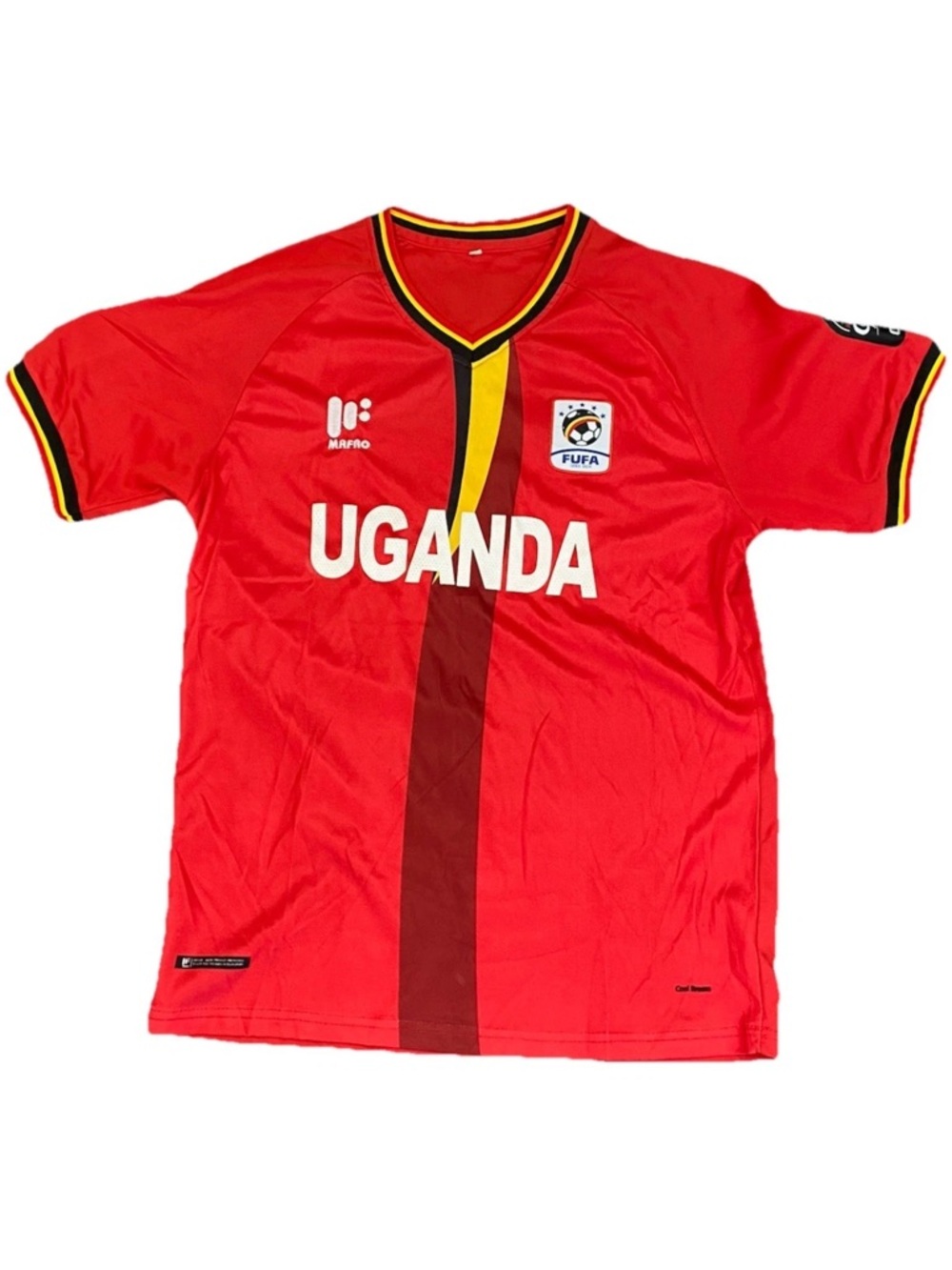EUC Mafro Uganda National Team Soccer Jersey CAF 2023 FUFA Men’s Large
